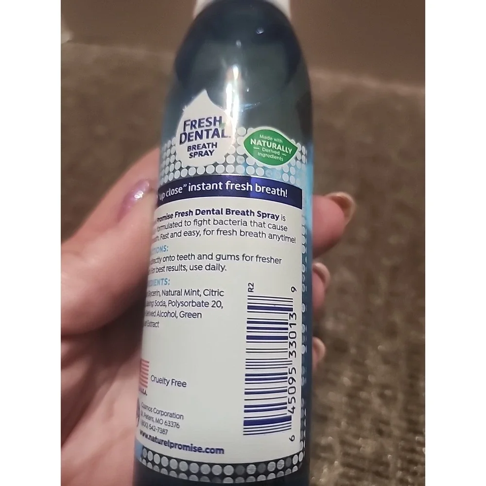 4 Oz Bottles Fresh Dental Breath Sprays‎ For Your Cats Or Dog Fresh Mint Flavor